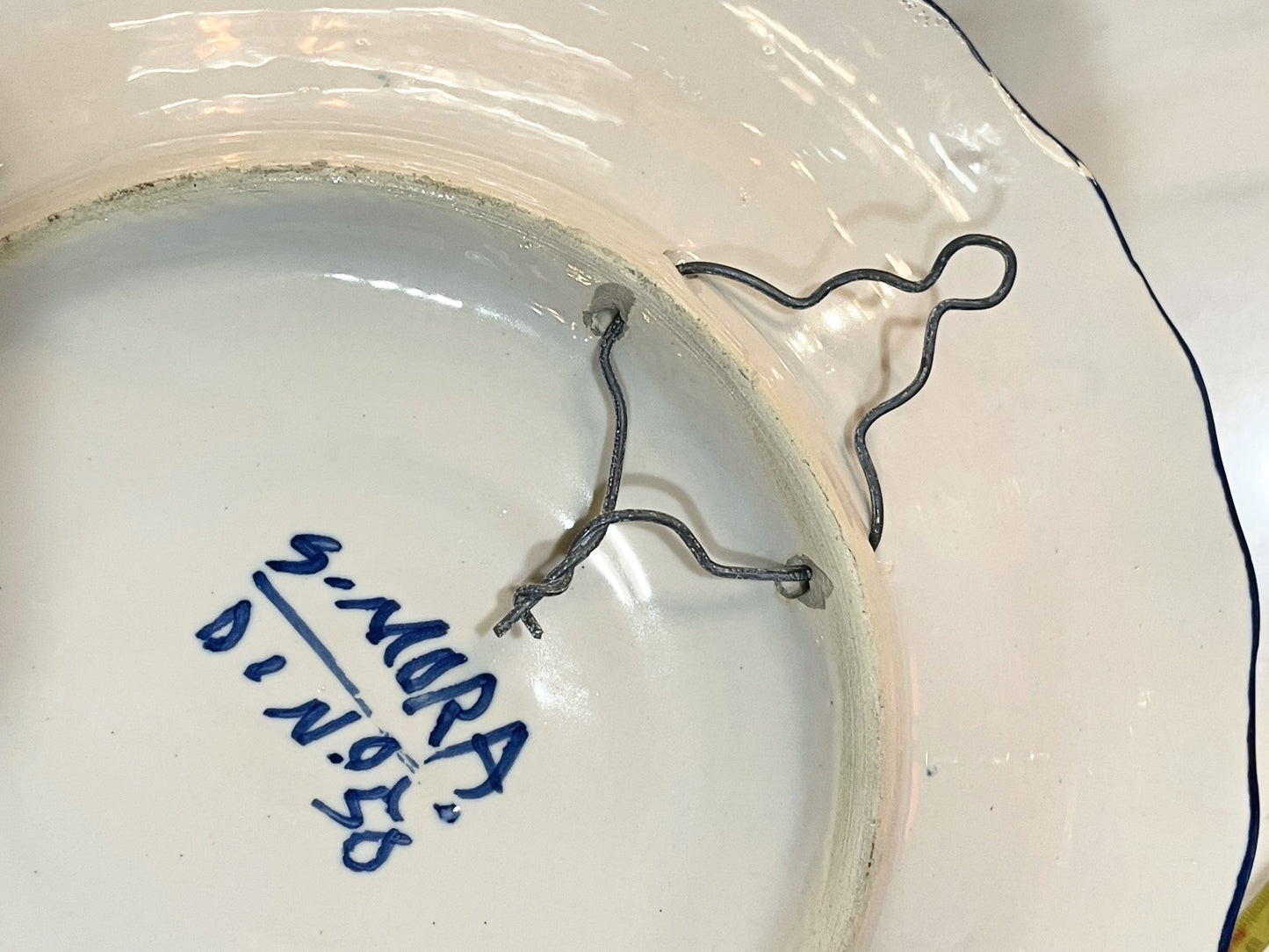 Mid-Century Spanish Decorative Ceramic Plate, Ø 25 cm