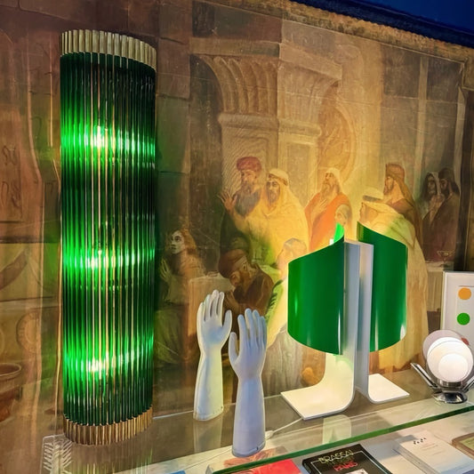 Elegant Italian Green Murano Sconce, 1990s