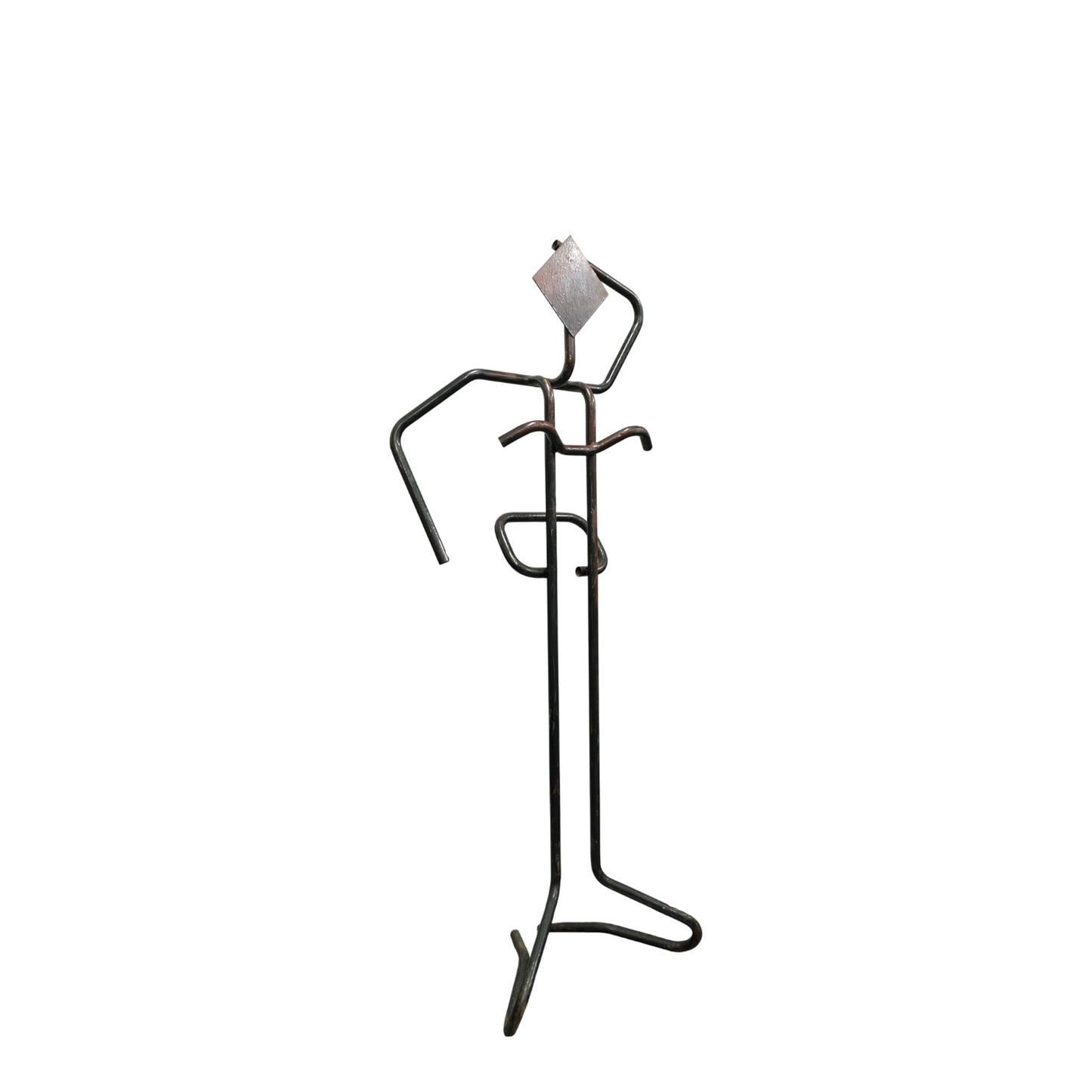 Brutalist Metallic Man Valet Stand