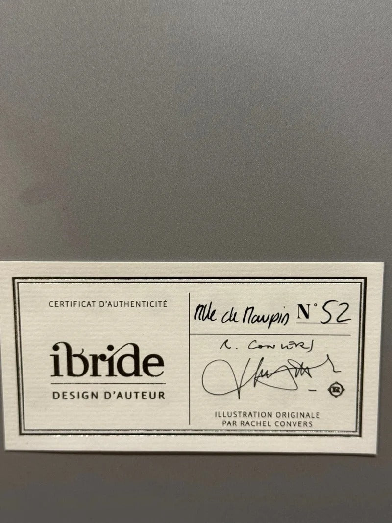 Ibride 'Maupin' (No. 52) Framed Portrait | Rachel Convers Design | Anthropomorphic Ram Art