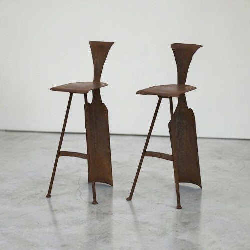 Pair of Italian Wrought-Iron Chairs, 1970s