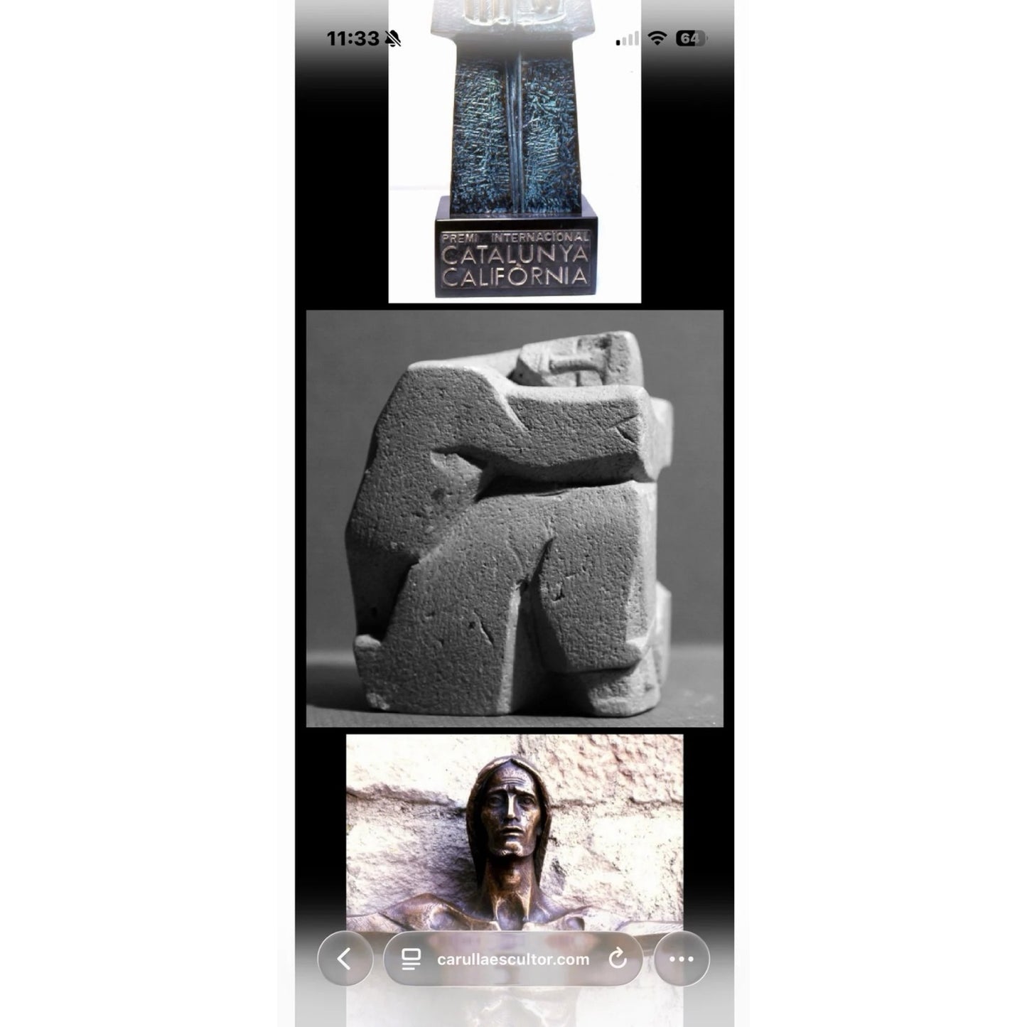 Figurative Bronze Sculpture by Francesc Carullá i Serra, Second Half of the 20th Century