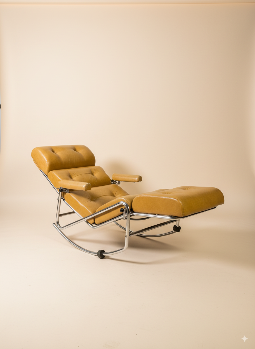 Reclining Rocking Chair - Mid-Century Modern Gem