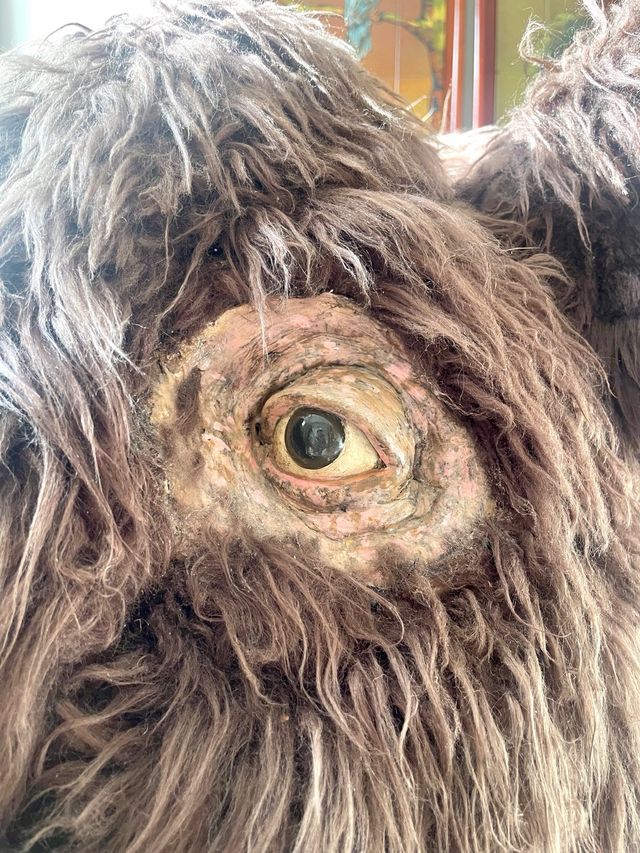 Vintage Wooden Mammoth Rocking Toy Child