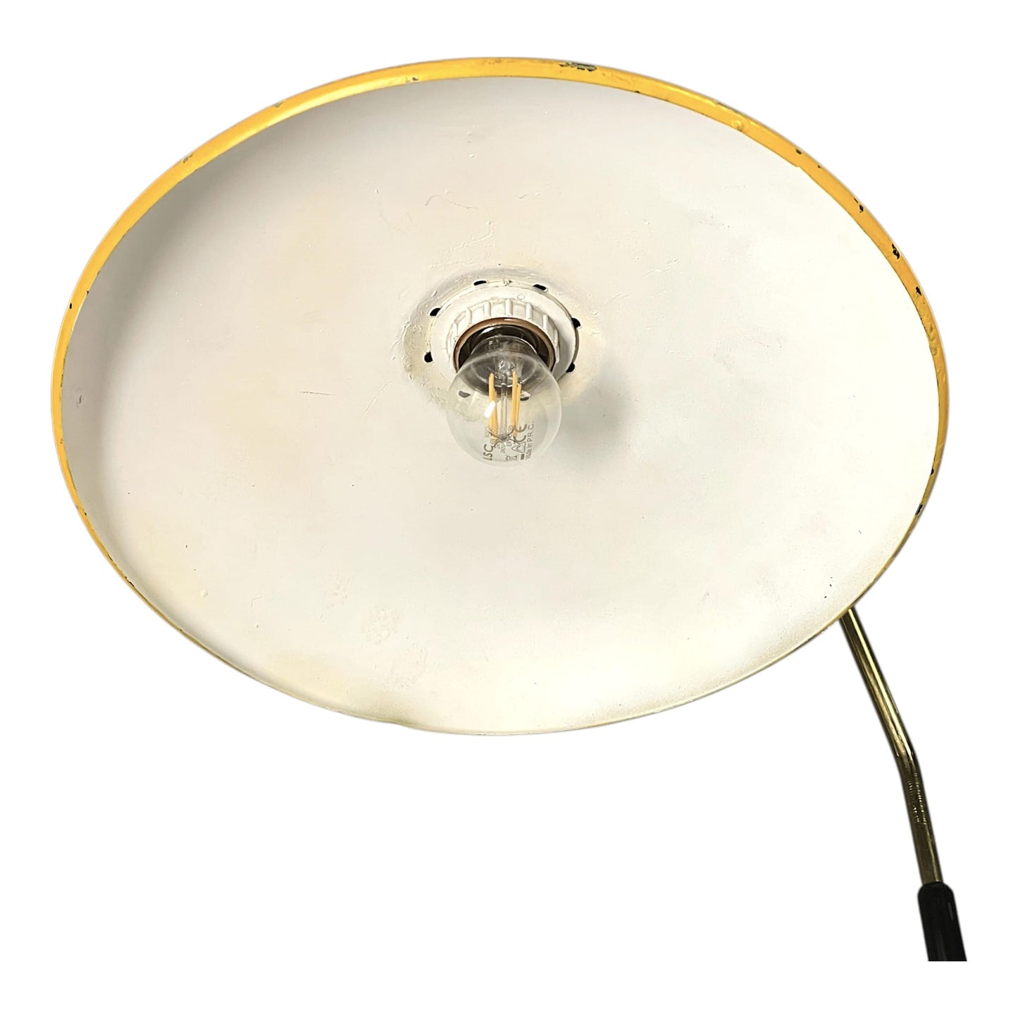1950s Mid-Century Floor Lamp with Integrated Table and Magazine Rack