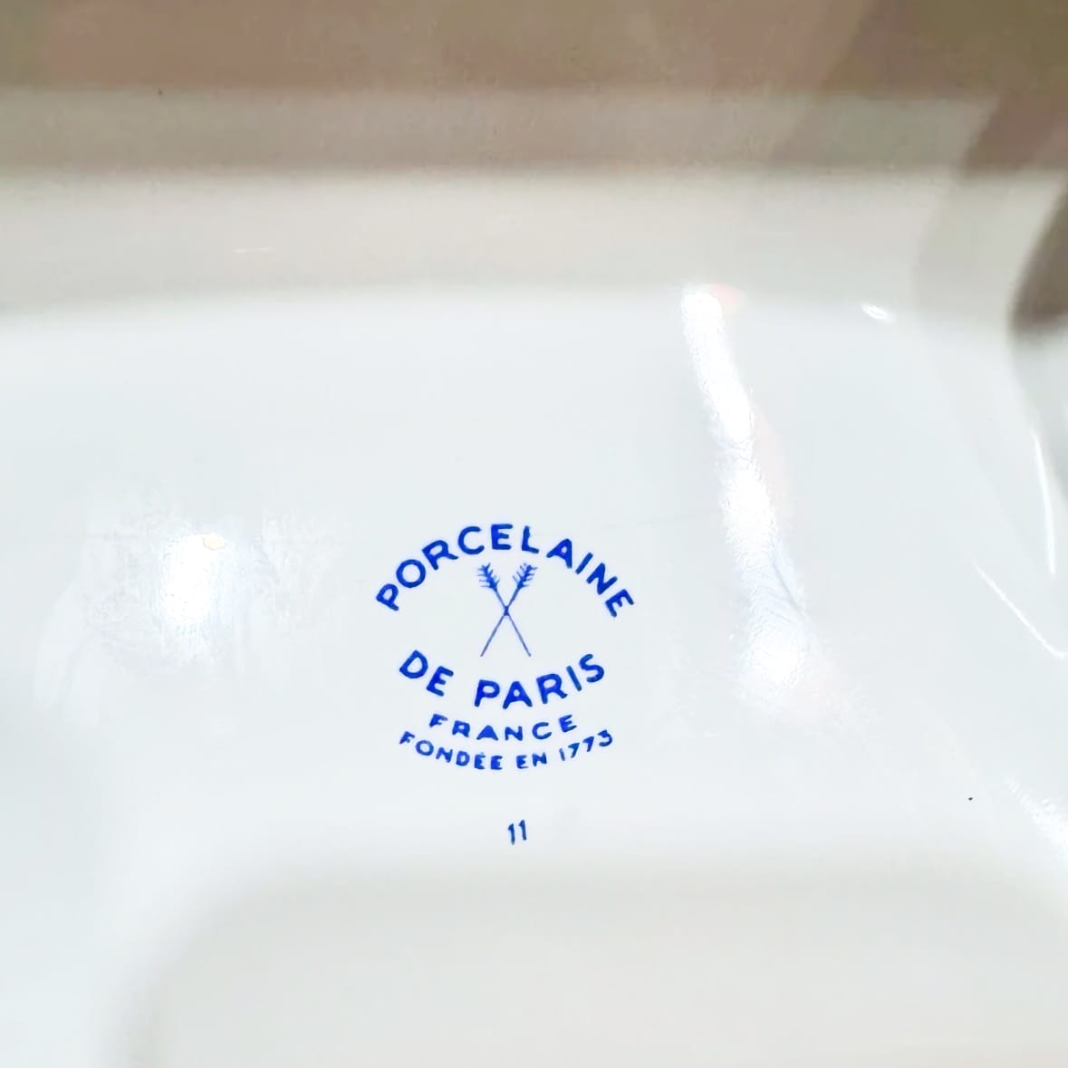 Vintage 'Porcelaine de Paris' Bathroom Set - Elegant French Vanity Accessories