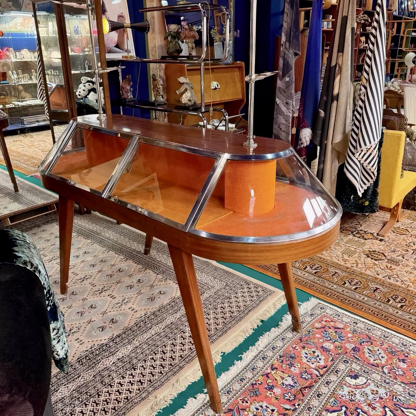 Antique French Display Cabinet - 19th Century Glazed Vitrine