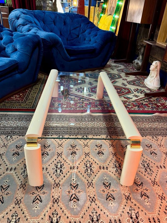 Mesa de centro italiana al estilo de Giotto Stoppino, años 70