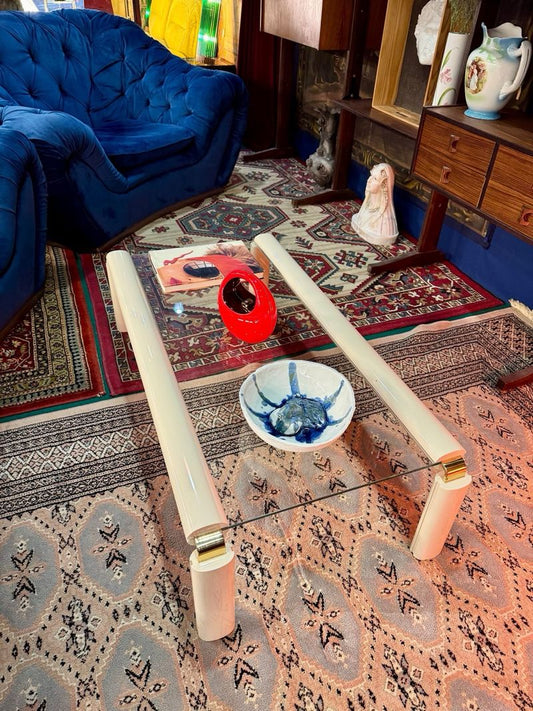 Mesa de centro italiana al estilo de Giotto Stoppino, años 70
