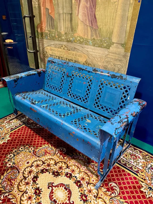 Vintage American Swing Bench, 1940s
