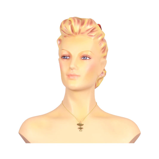 Ginkgo leaves pendant