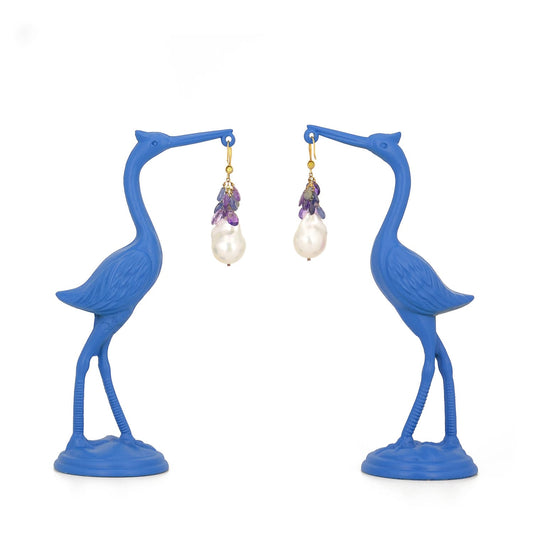 Pearl teardrop earrings