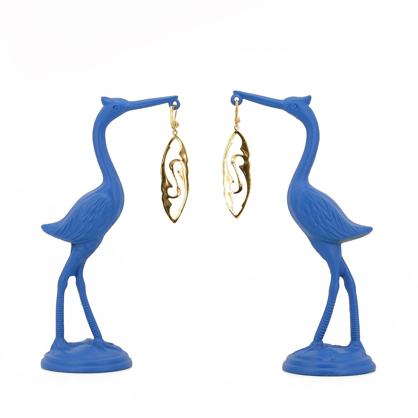 Herons Art Noveu style earrings