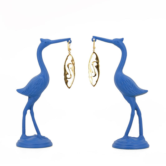 Herons Art Noveu style earrings