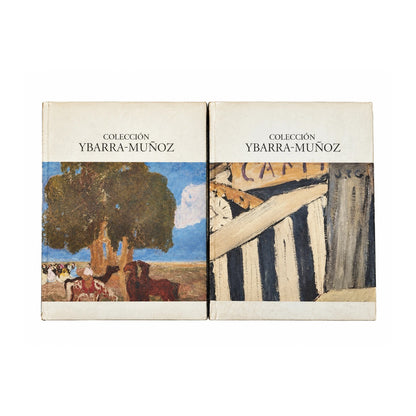 Cubiertas de los dos volúmenes ilustrados del catálogo Colección Ybarra-Muñoz