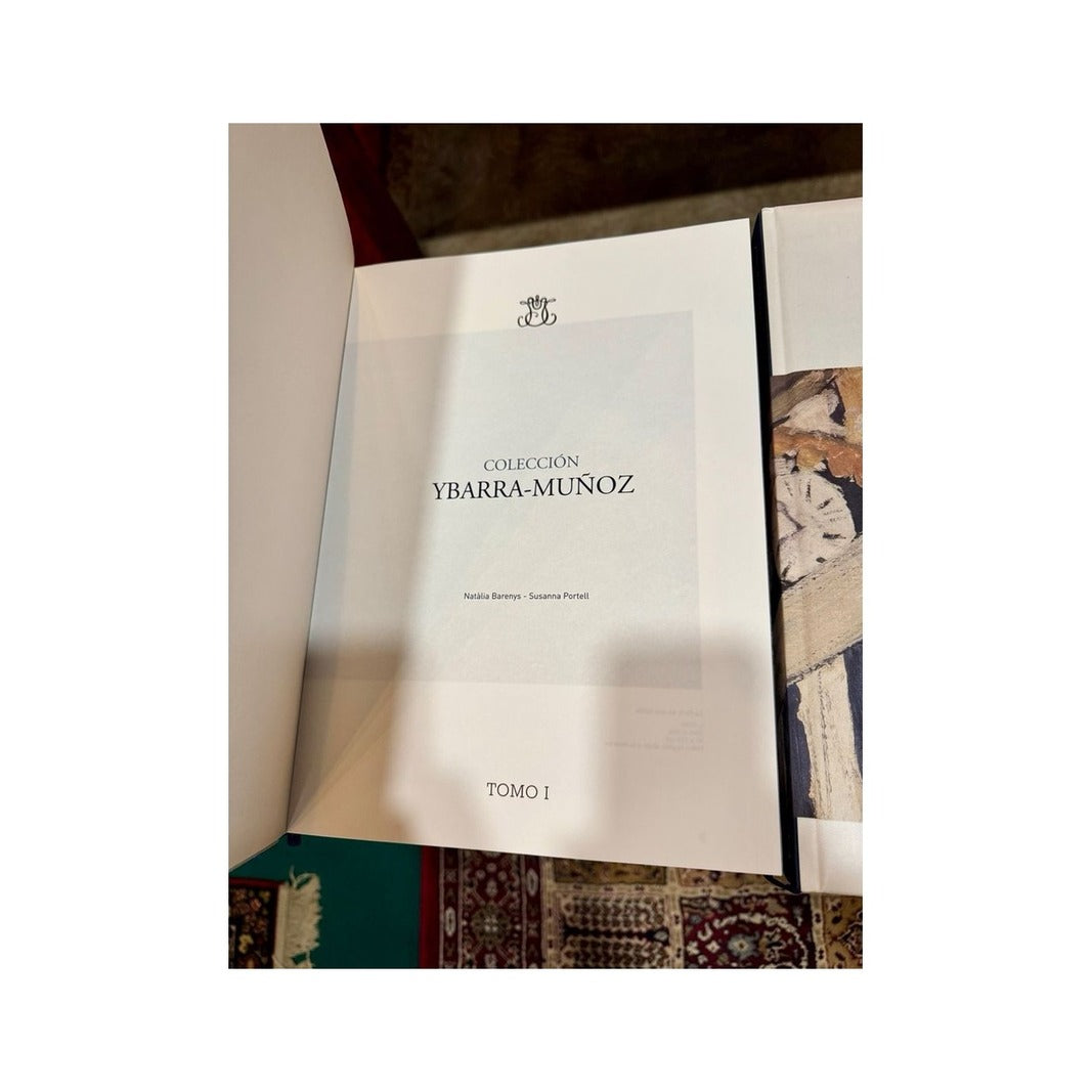 Portadilla del Tomo I del Catálogo Ybarra-Muñoz junto a la cubierta ilustrada
