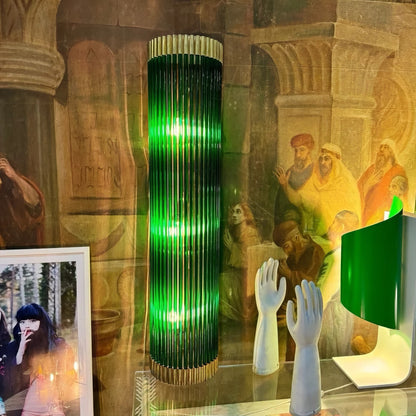 Elegant Italian Green Murano Sconce, 1990s