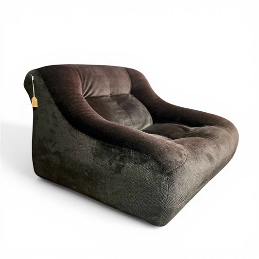 Italia armchair dark brown 80s