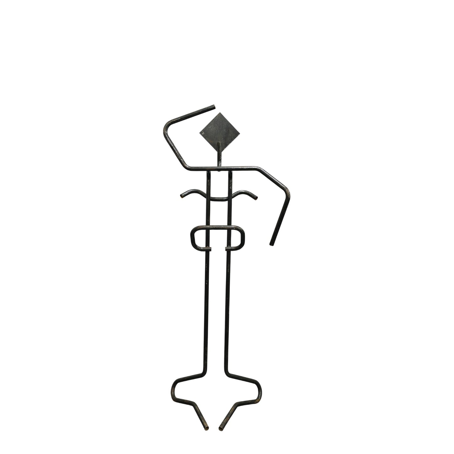 Brutalist Metallic Man Valet Stand