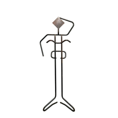 Brutalist Metallic Man Valet Stand