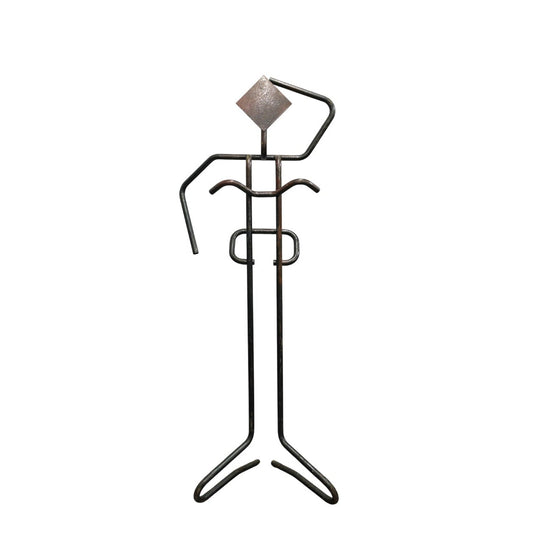 Brutalist Metallic Man Valet Stand