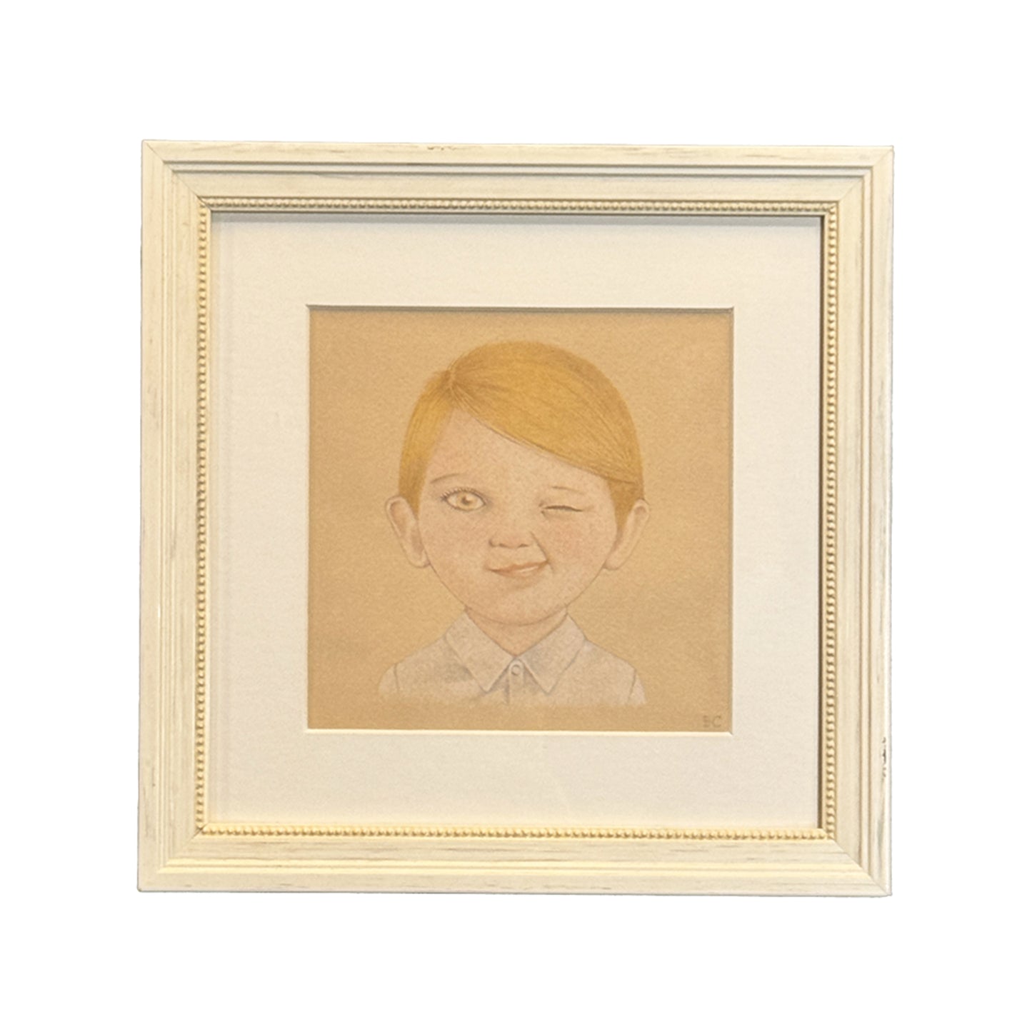 "El niño perfecto"#1 de Bernat Cormand, dibujo a lápiz. Venta benéfica.