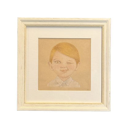 "El niño perfecto"#1 de Bernat Cormand, dibujo a lápiz. Venta benéfica.