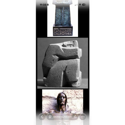 Figurative Bronze Sculpture by Francesc Carullá i Serra, Second Half of the 20th Century