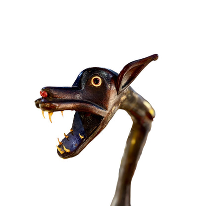 Solid Wood Dragon Lighting from the Italian School, c.1930