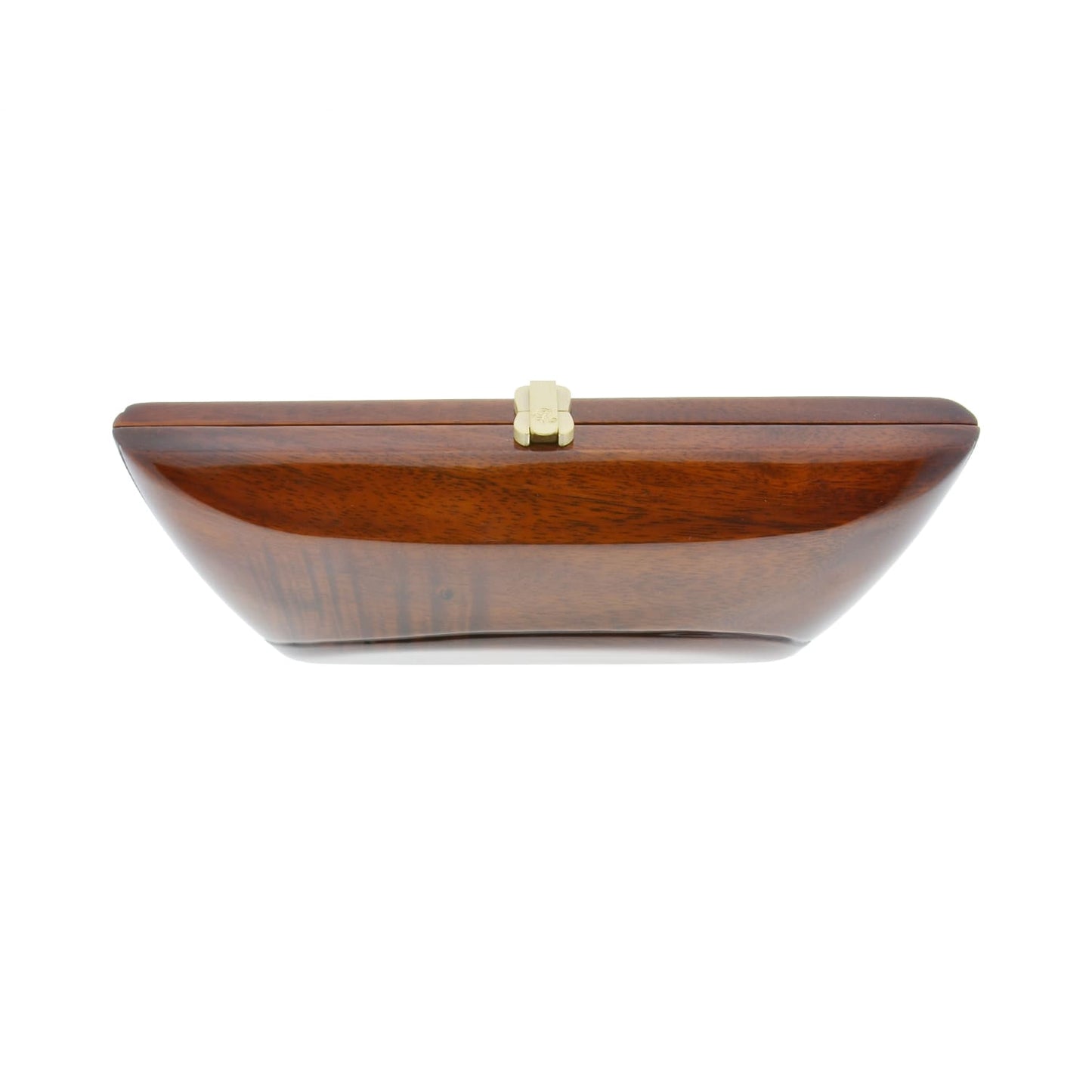 Natural acacia wooden clutch