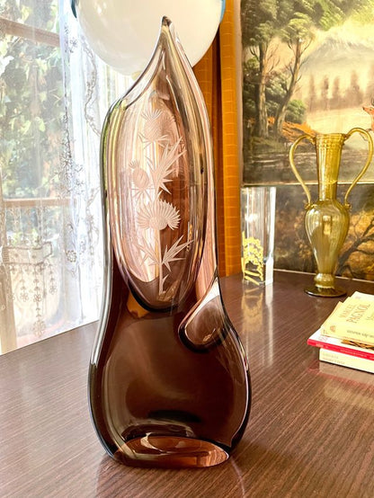 Vintage Czech Glass Vase Klinger & Cvrcek from the 60s