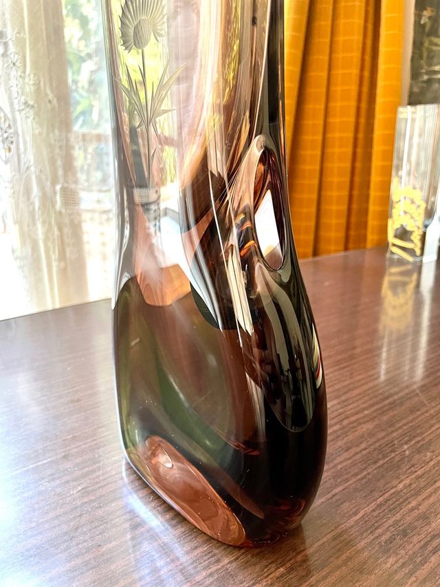 Vintage Czech Glass Vase Klinger & Cvrcek from the 60s