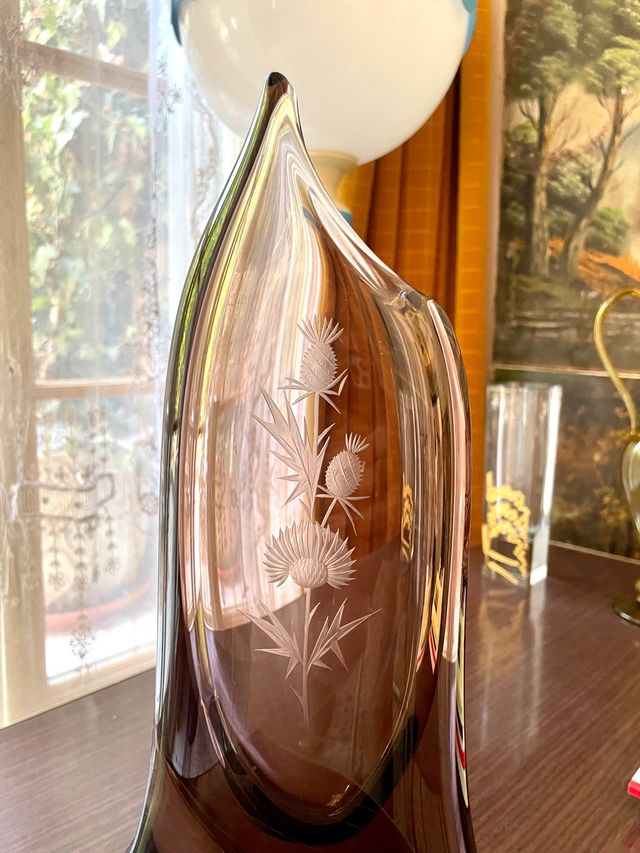 Vintage Czech Glass Vase Klinger & Cvrcek from the 60s