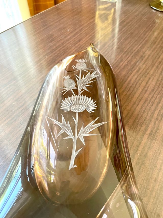 Vintage Czech Glass Vase Klinger & Cvrcek from the 60s
