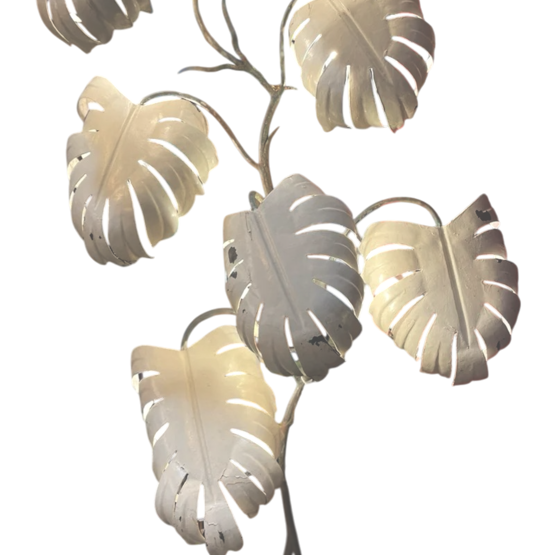 textura-metal-pintado-lampara-monstera-original-vintage