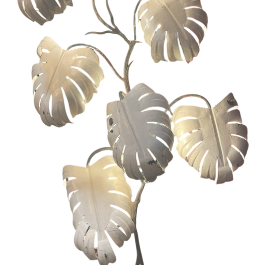 textura-metal-pintado-lampara-monstera-original-vintage