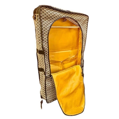 Classic Travel Luggage in Cotton and Linen Canvas by Goyard, 1970s Decade