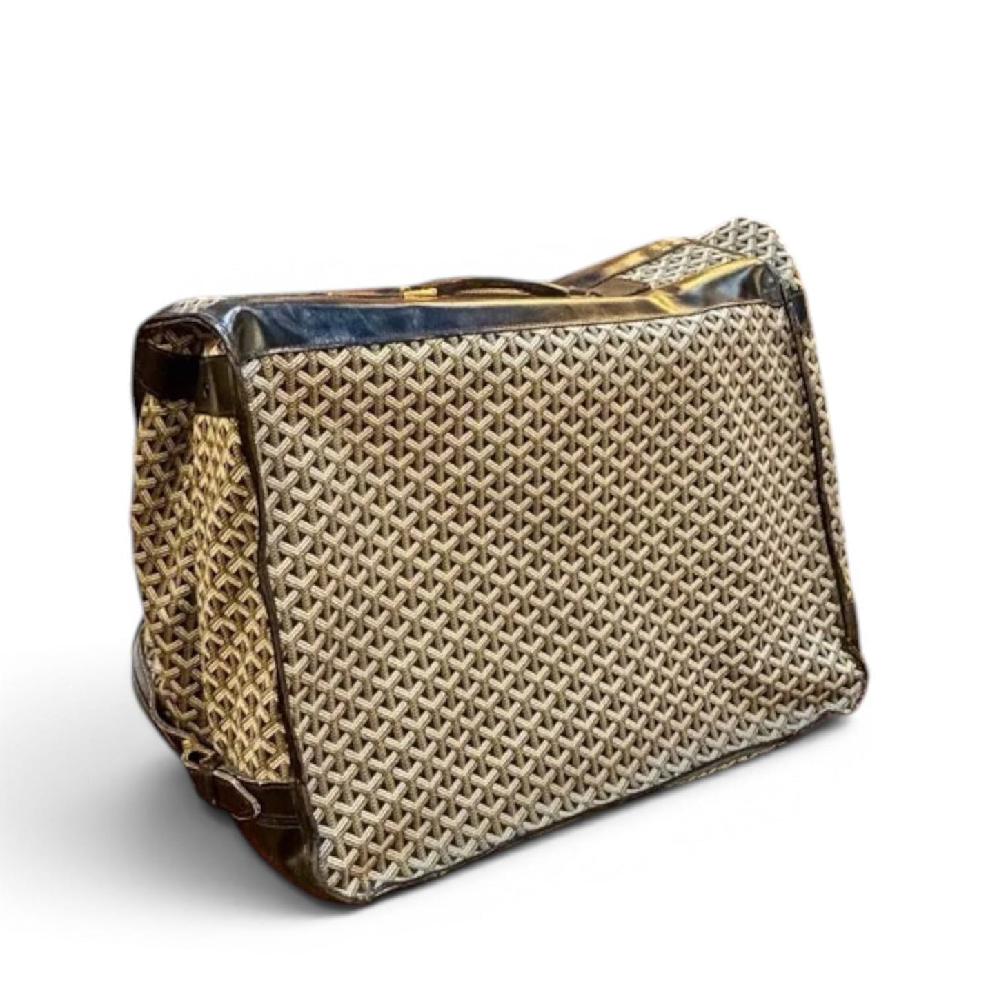 Classic Travel Luggage in Cotton and Linen Canvas by Goyard, 1970s Decade