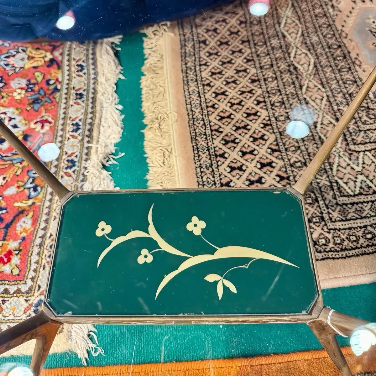 Italian 1950s Brass and Glass Coffee Table, Mid-Century Elegance