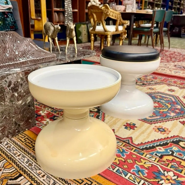 Castiglioni Brothers' Rocchetto Stool and Side Table Set - Iconic Italian Design