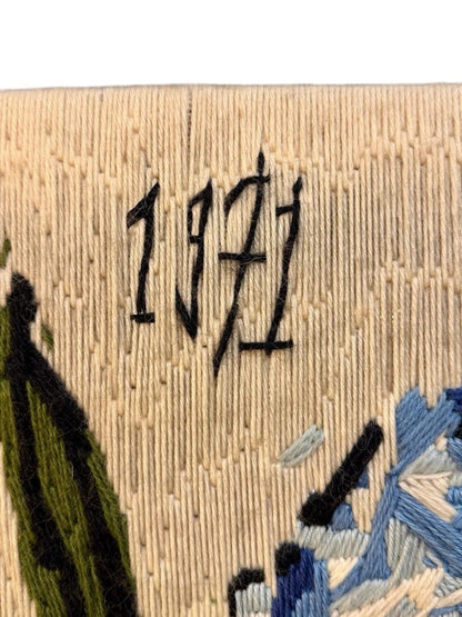 Tapiz Vintage "Las Hortensias" de Bernard Buffet, 1971. Colección DMC