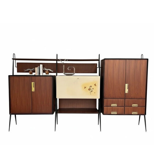 Vintage Sideboard and Bookcase from Cantù, Italy, 1950s.