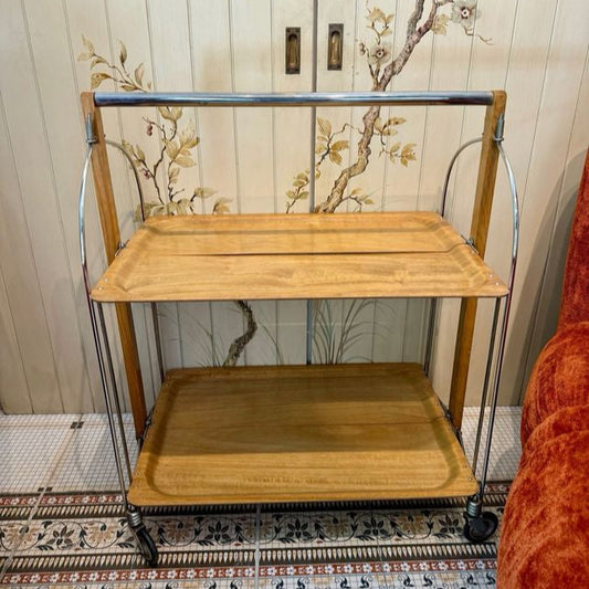 Carrito bar plegable vintage frances años 70