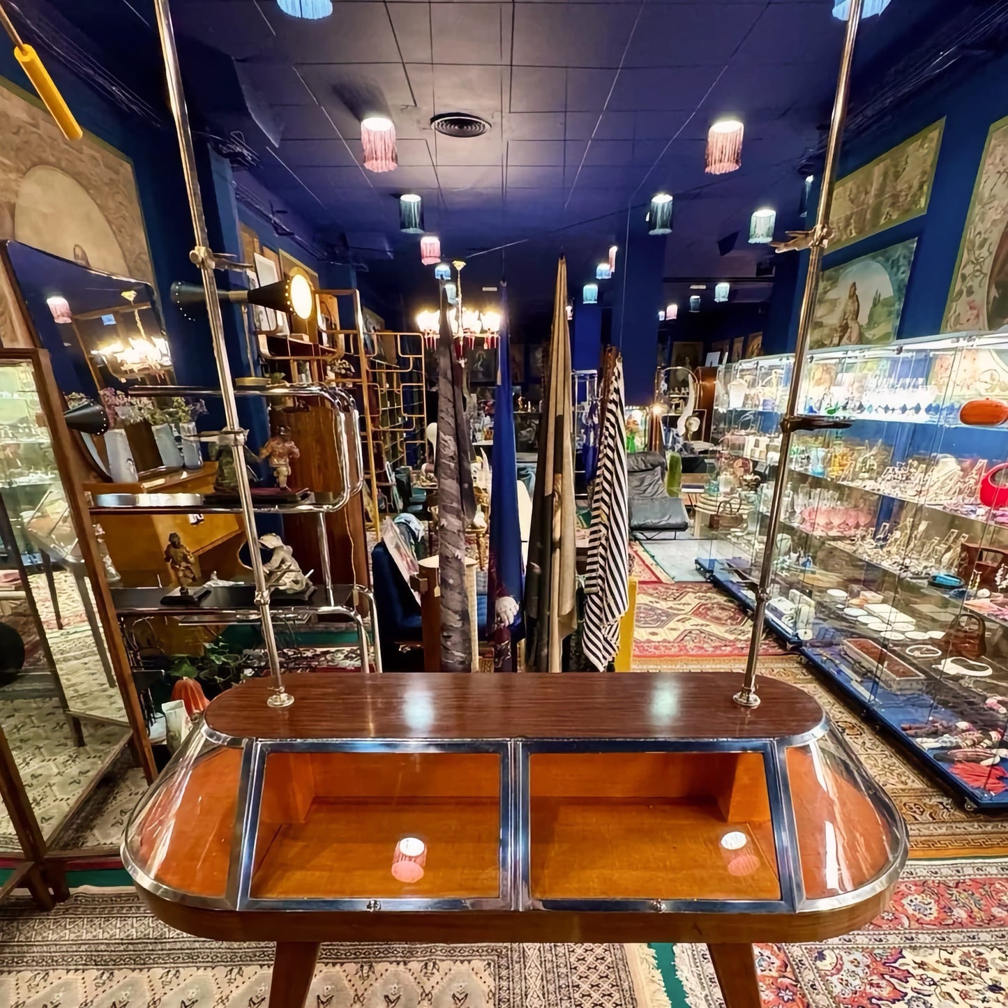 Antique French Display Cabinet - 19th Century Glazed Vitrine