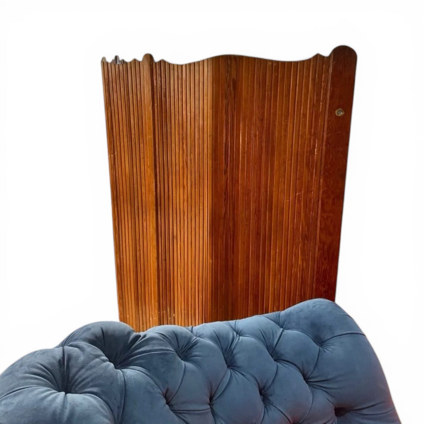 Articulated Tambour Screen Attributed to Manufrance, Mid-20th Century