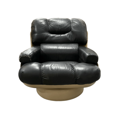 butaca-giratoria-estilo-joe-colombo-cuero-negro-fibra-vidrio