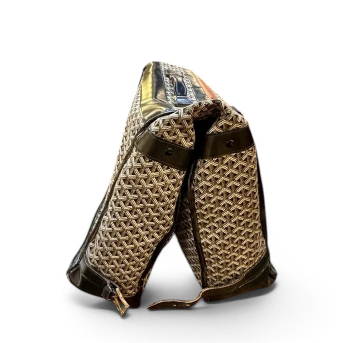 Classic Travel Luggage in Cotton and Linen Canvas by Goyard, 1970s Decade