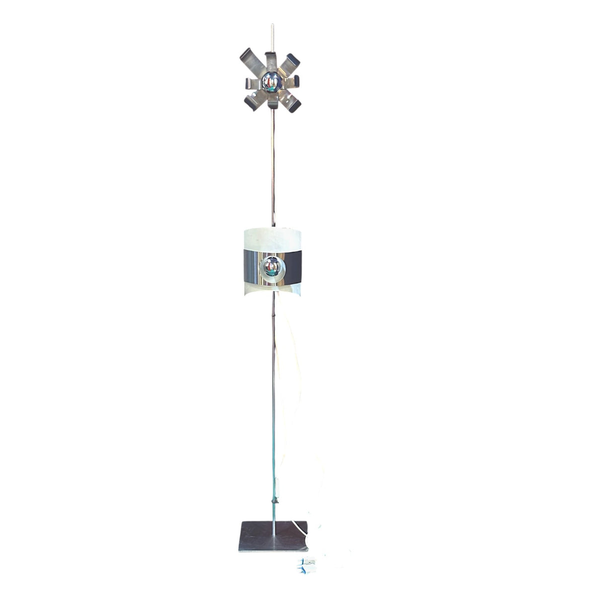 "Fleur de Lumière" Vertical Lamp Attributed to Jocelyne Trocmé, France 1970s