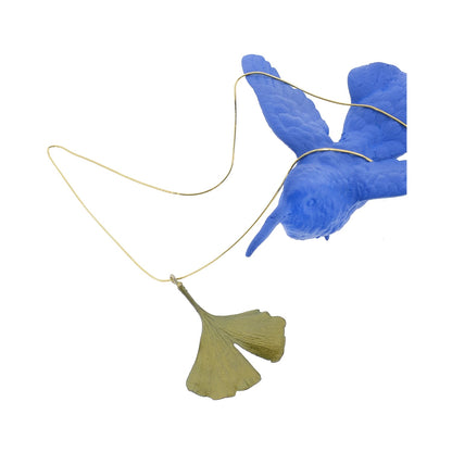 Ginkgo leave pendant