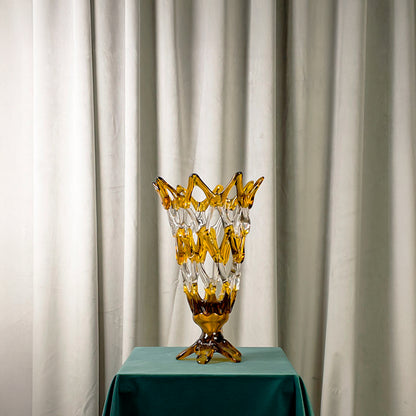 Vintage Italian Arabesque Ceramic Vase 60s/70s